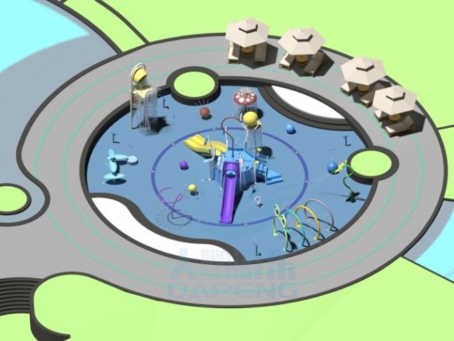 Custom water park slide design