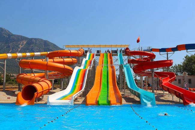 Completed water slide