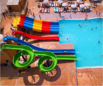 China Fiberglass Swimming Pool Slide Combo Suitable For Water Park, Hotel, Resort for sale