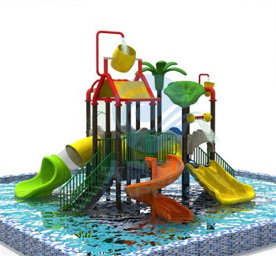 China Aqua Park Water House Slide Fiberglass Children Lazy River Equipment for sale
