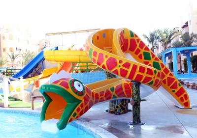 China Jogo exterior da água da associação de Mini Pool Slide Fiberglass Swimming da cobra para crianças à venda