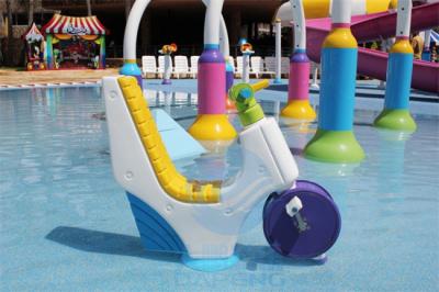 China Children Water Park Play Game Fiberglass Water Spray Motorcycle For Splash Park for sale