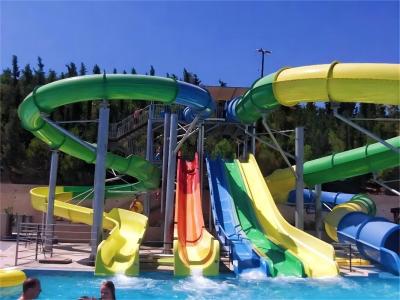 China OEM Water Entertainment Equipment Fiberglass Slide For Amusement Park for sale
