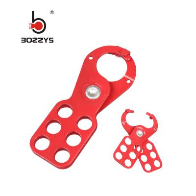 China BOSHI High Quality 25mm Lock Shackle Diameter Steel Safety Lockout Hasps for sale
