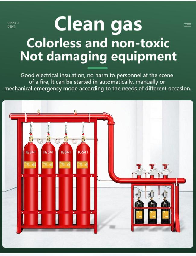 Multiple Models Ig541 Nitrogen Gas of Fire Extinguisher Fire Suppression System
