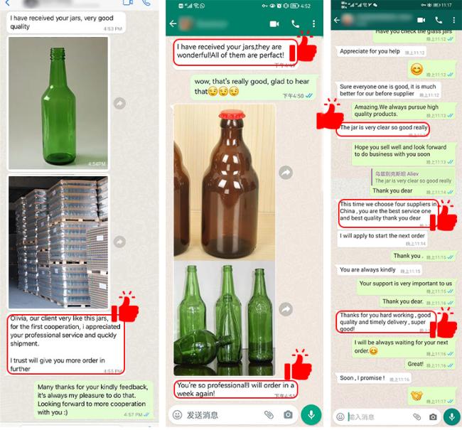 750ml Large Glass Beer Bottles