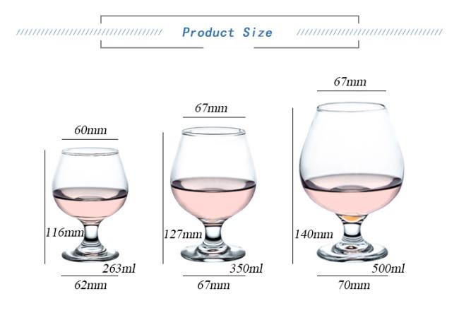 Wholesale Bulk Brandy Sniffers Crystal Glasses Steamed Brandy Cups
