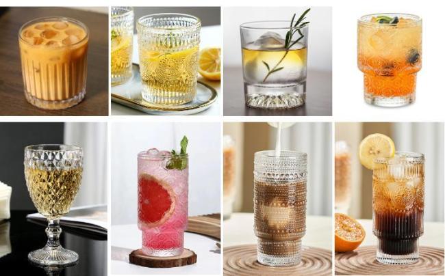 Stemless Wine Glass Champagne Whisky Cups Glasses