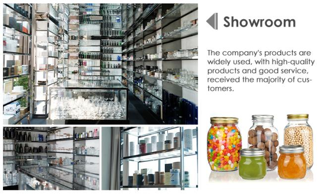 High Quality 300ml 600ml 750ml Large Clear Glass Mason Jar with Metal Lid