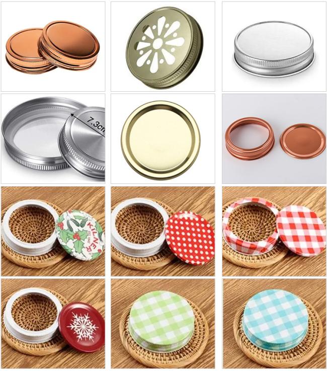 Hot Sell 150ml 250ml 300ml 500ml 1000ml Canning Jars Glass Mason Jar with Metal Lid