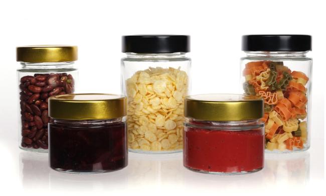 Top Grade Honey Jar 8oz 10oz 12oz Glass Caviar Round Jar with Metal Lid