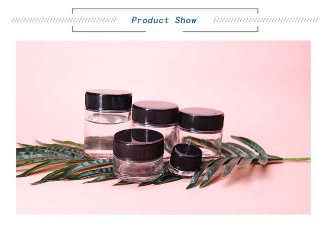 5g 10g 15g 20g 30 G 50 G 100 G Cosmetic Glass Jar with Plastic Lid