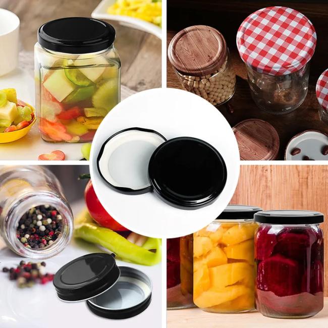 Factory Wholesale 63mm 72mm 82mm Good Airtight Screw Screw Top Closures for Glass Storage Jar