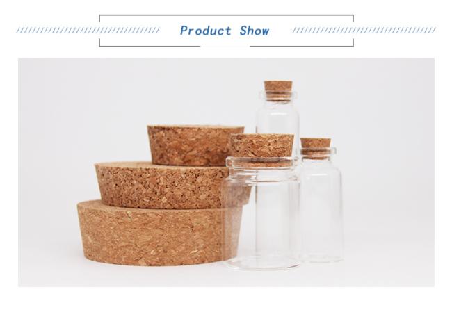 Factory Custom Size Cork Lids for Storage Glass Candle Jars