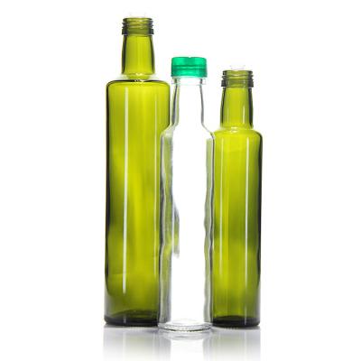 China Botella de vidrio de aceite de Marasca vacía 100 ml 750 ml verde transparente en venta