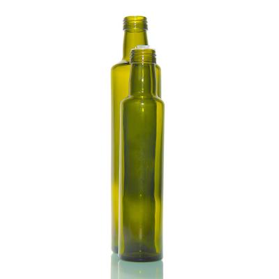 Cina 1000 ml Marasca verde scuro Bottiglia di olio d'oliva in vetro in vendita