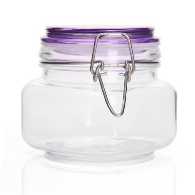 China 200ml Glass Storage Jars Tea Coffee Sugar Canisters For Kitchen Food Packaging for sale