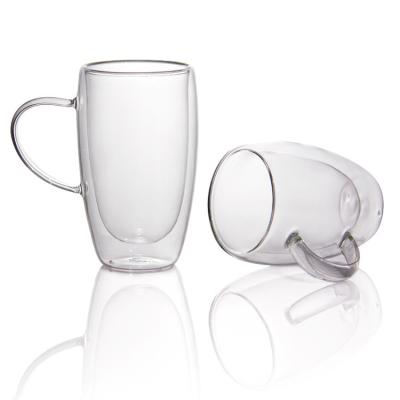 China OEM Borosilicate Double Wall Glass Tea Insulated Cups 80ml for sale