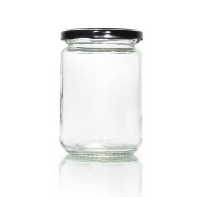 China Empty Reusable Glass Containers 2oz Jars With Lids 240ml 350ml for sale