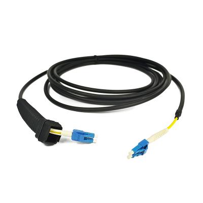 Chine Câble à fibre optique extérieur LC CPRI duplex 5,0 mm avec botte NSN à vendre
