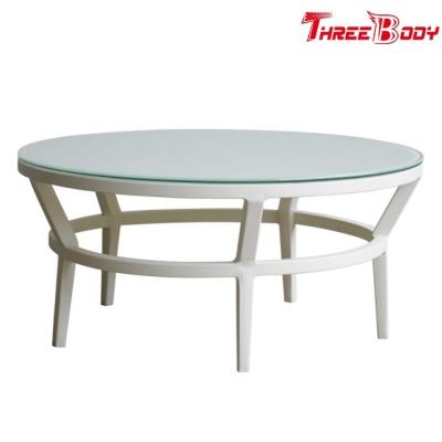 China Fashion Modern Round Outdoor Coffee Table , Backyard Outdoor Patio Coffee Table for sale