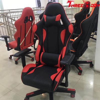 China Adult Computer Leather Gaming Chair With Wheels Height Lifting Function for sale