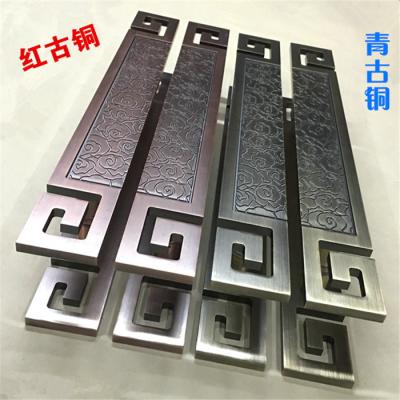 China Luxury stainless steel glass door handle ,Hotel pull handle customized size and color for sale
