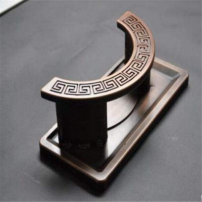 China metal handle with copper plating finish,door handle of stainless steel or aluminum for sale