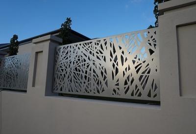China Architectural Metal Aluminum Decorative Laser Cut Fencing Panels or steel panels for sale