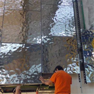 China 304 316 quality NO.8 mirror stainless steel sheet hammered embossed pattern for interior decoration for sale