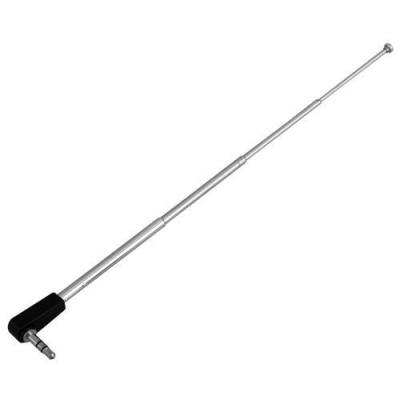 China VSWR 1.5 4 Section Stainless Steel AM FM Radio Antenna with 3.5mm Jack Connector for sale