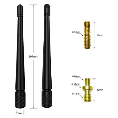 China VSWR 1.5 Stubby Car Auto Antenna AM/FM Radio Aerial Screw Type with PVC for sale