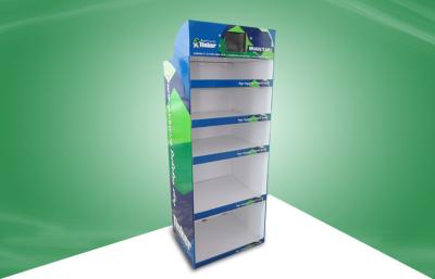 China Heavy Duty Floor Standing Toys POS Cardboard Retail Display Stands with LCD for sale