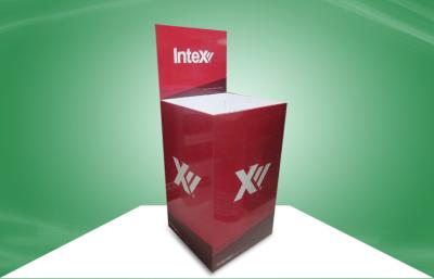 中国 クリーニング パッドの人目を引く設計を促進する赤いボール紙のダンプの大箱 販売のため