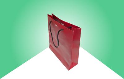 China Strong Bottom Paper Shopping Bags With Handles Customized Logo for sale