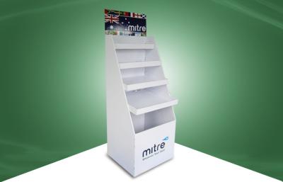 China 5 Shelf Cardboard Display Stands , Free Standing Cardboard Displays For Mixture Products for sale