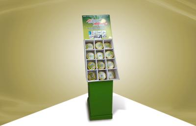 China Green Pop Cardboard Display , Cardboard Shelving Displays For Househeld Freshener for sale