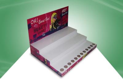 China Cardboard Counter Display Stand Cardboard Countertop Displays for Cosmetics for sale