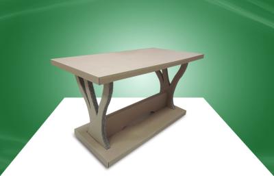 China Csutom Made Strong Corrugated Cardboard Furniture Cardboard Tables for sale