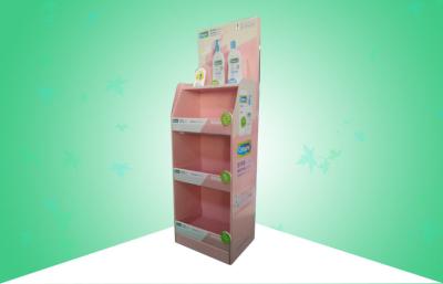 China Heavy Duty 3 Shelf Cardboard Free Standing Display Units With Charming Design for sale