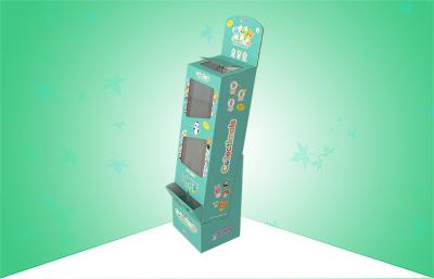 China Soportes de exhibición de la cartulina del POP del bolsillo de caída 4 columnas a promover los juguetes de la sorpresa en venta