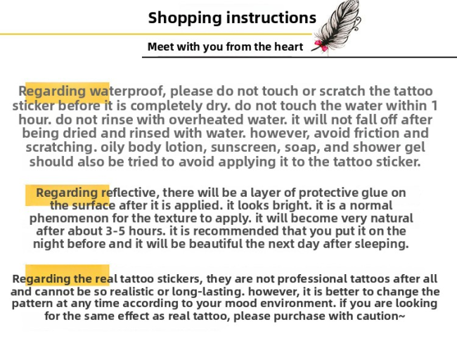 Cartoon Uni-Corn Temporary Tattoo Stickers Water-Proof Body Art for Kids Cute Children & Mermaid Dinosaur Animals