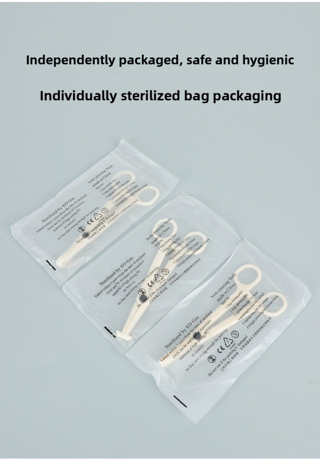 Wholesale Disposable Triangle Open Pliers Tattoo Equipment Plastic Disinfection Bag Packaging Piercing Tools Permanent Feature