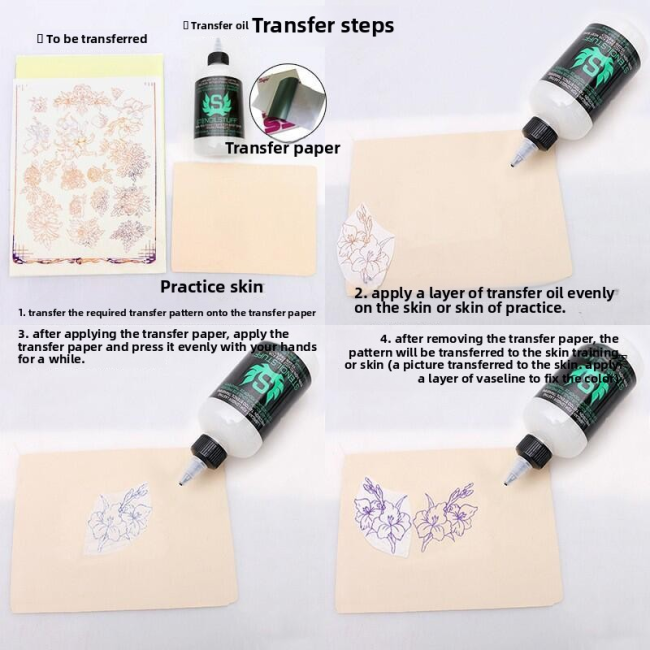 Real People Tattoo Transfer Cream Oil Soap Clear Gel Permanent Makeup Accessories Made of Durable Plastic Not Easy to Wipe off