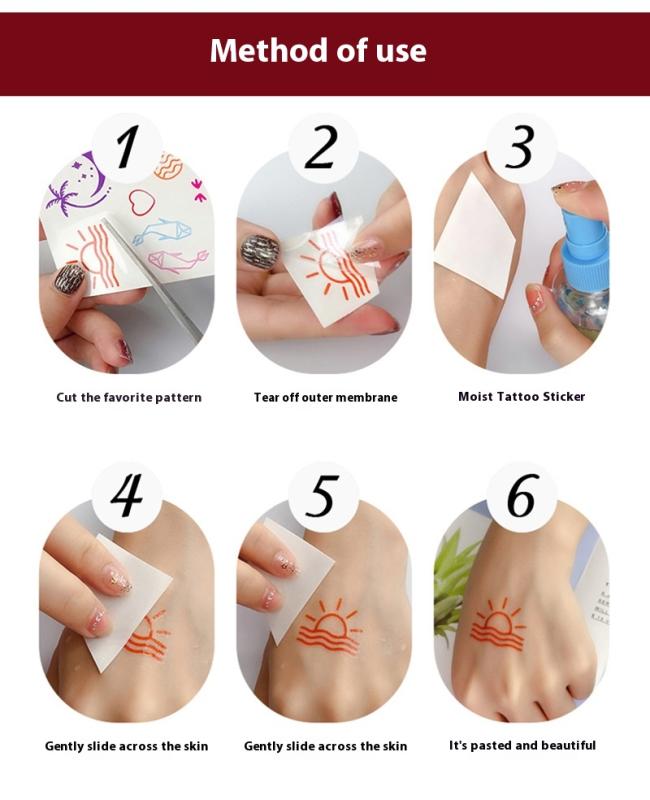 New Brown Lace Temporary Henna Tattoo Sticker Waterproof Paper Design for Temporary Tattoos