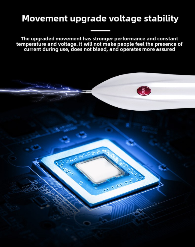Rechargeable Nine-Speed ABS Dot Pen Handheld LED Indicator and USB Plug for Home Beauty Freckle Spot Removal