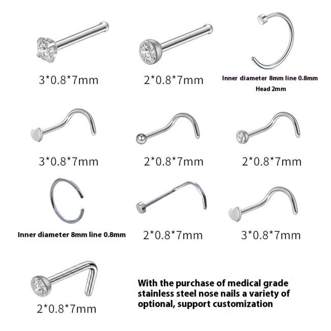 Wholesale Disposable Stainless Steel Nose Ring Puncher Gun Beauty Personal Care Jewelry Tool for Nose Piercing Made Plastic