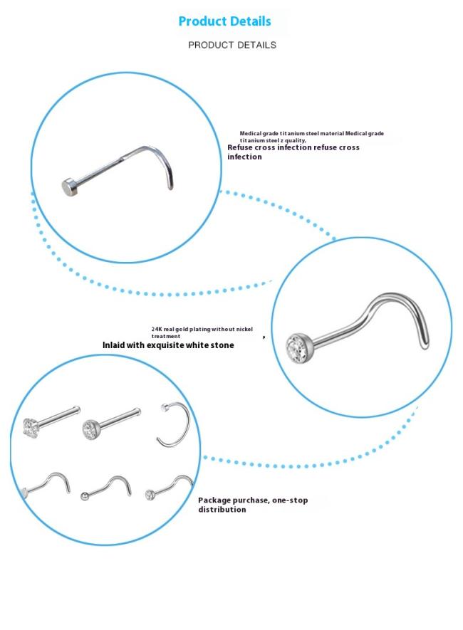 Wholesale Disposable Stainless Steel Nose Ring Puncher Gun Beauty Personal Care Jewelry Tool for Nose Piercing Made Plastic
