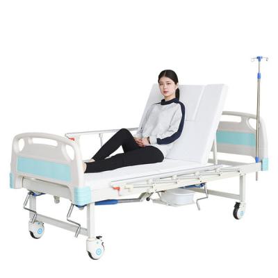 China Multifunctional Hospital Patient Beds 200*90*45cm Manual Adjustable Medical Bed ODM hospital bed with rails for sale