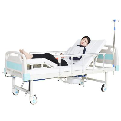 Китай OEM многофункциональные ручные складывающиеся больничные кровати для пациентов Нескользящие больничные кровати больничные кровати с матрасом продается